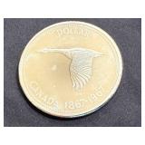1967 Canadian Centennial Silver Dollar - 80% Silver