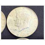 4 1968 Kennedy Half Dollars