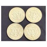 4 1967 Kennedy Half Dollars