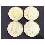 4 1968 Kennedy Half Dollars
