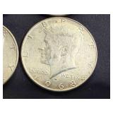 4 1968 Kennedy Half Dollars