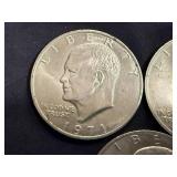 3 1971 Ike Dollars