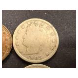 8 Liberty Head V Nickels