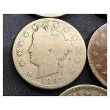 8 Liberty Head V Nickels