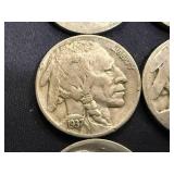 10 Buffalo Nickels