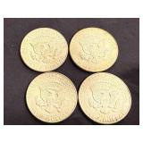 4 1967 Kennedy Half Dollars