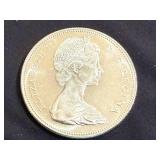 1967 Canadian Centennial Silver Dollar - 80% Silver