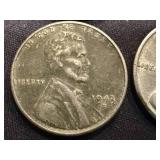 8 Indian Head Pennies & 4 Steel Wheel Pennies