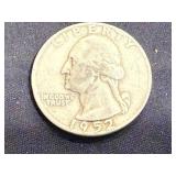 1952 D Washington Quarter