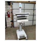 MSRP $3,800! Ergotron SV32-91211 StyleView WOW Cart – Premium height-adjustable workstation for sit/stand charting. Features spacious surface, slide-out keyboard tray, built-in drawers & smooth 