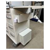 MSRP $8000 Phoenix LTC Multi-Drawer Medical Medication Cart with Secure Tablet Mount. Durable design with smooth-rolling casters, spacious drawer storage, and a working electronic lock system for adde