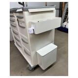 MSRP $8000 Phoenix LTC Multi-Drawer Medical Medication Cart with Secure Tablet Mount. Durable design with smooth-rolling casters, spacious drawer storage, and a working electronic lock system for adde