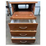 MSRP $4000 CartStrong 3 Drawer Fetal Monitor Cart – Keep workflow smooth & equipment organized! Features slide out tray, soft-close drawers, heavy-duty casters, antimicrobial finishes, and durab