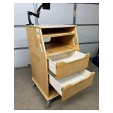 Fetal Monitor Cart w/Power Strip & Monitor Mount- Keep equipment organized & powered! Tripp-lite power strip & monitor mount for efficient, safe & ergonomic workflow.