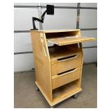 Fetal Monitor Cart w/Power Strip & Monitor Mount- Keep equipment organized & powered! Tripp-lite power strip & monitor mount for efficient, safe & ergonomic workflow.