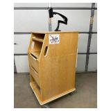 Fetal Monitor Cart w/Power Strip & Monitor Mount- Keep equipment organized & powered! Tripp-lite power strip & monitor mount for efficient, safe & ergonomic workflow.