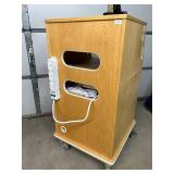 Fetal Monitor Cart w/Power Strip & Monitor Mount- Keep equipment organized & powered! Tripp-lite power strip & monitor mount for efficient, safe & ergonomic workflow.