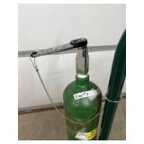 MSRP $500 – Harper Oxygen Cylinder Holder Cart with UN1072 Compressed Oxygen Tank, EMPTY Medical Oxygen Cylinder with Valve, Mobile Storage & Transport Cart