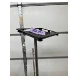Medical Instrument Stand – iPad / Device Mount with Mobile Base  Sturdy stand with 5-leg base and dual-wheel casters for smooth mobility. Stainless steel pole and top mount hold iPads or other equip