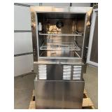 MSRP $10,000 – Follett Performance Plus Commercial Refrigerator On Custom Stainless Steel Stand, Digital Keypad Controlled, Reliable Cold Storage for Healthcare Foodservice Laboratory & Institut
