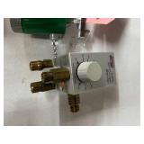 Lot of 3 Medical Air-Oxygen Control Devices Includes Sechrist 3500HL Mixer, Amvex Digital Vacuum Regulator & BIRD Blender. Precise Oxygen Control ±3%, Used In Respiratory Therapy, Critical Care &