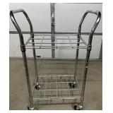MSRP $150 – Drive Medical 18143 Oxygen Cylinder Cart, Chrome 12-Cylinder Capacity, Mobile Medical Gas Storage & Transport Cart, Heavy-Duty Rolling Frame for Hospitals Clinics EMS Facilities