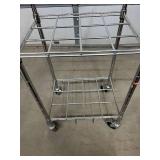 MSRP $150 – Drive Medical 18143 Oxygen Cylinder Cart, Chrome 12-Cylinder Capacity, Mobile Medical Gas Storage & Transport Cart, Heavy-Duty Rolling Frame for Hospitals Clinics EMS Facilities