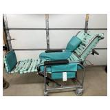 MSRP $6,000 – Broda Tilt-In-Space Medical Recliner Chair on Casters, Padded Armrests & Elevating Leg Rest, Heavy-Duty Patient Positioning & Comfort Chair for Long-Term Care Hospitals Nursing