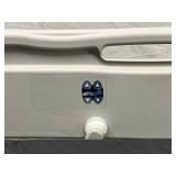 MSRP $28,000 STRYKER SLEEK GO-BED MED/SURG HOSPITAL BED 500LB CAPACITY W/ZONE EXIT ALARM, DIGITAL SCALE +FREE USED PRESSURE RELIEF MATTRESS & PLUGS INTO REGULAR HOME LIGHT SOCKET -SEE PDF - WORKS 