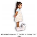 Detecto 8440 Toddler Weighing Scale - Up To 44lbs Collapsible Removable Tray, Portable for Easy Transfers, Lock-On Weight for Movement-Prone Toddlers - Great Working Condition!