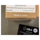 KRKC&CO Moissanite Stud Earrings X00470NYOP - Made In China