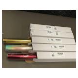 Javiga HTV Vinyl for Fabric - Red, Gold & Holographic Rainbow (4 Boxes & 3 Rolls)