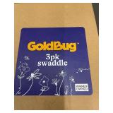 LOAZRE Bamboo Hooded Baby Towel & GoldBug 3-pack Swaddle