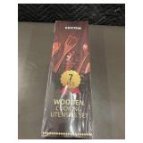 KikCoin 7-Pcs Wooden Cooking Utensil Set