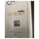 AG-Glass iPhone 14 Plus Case White; iPhone 15 Pro Case White; PerfectSight 2-Pack Screen Protector; Teaught Smartphone Case