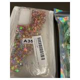 Phone Cases - Berkinarts IP16 Marble Green, A35 Glitter Paw Print, Roemary Wave Case (Lot of 6)