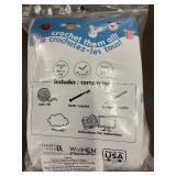 Leisure Arts Pudgies & Friends Crochet Kits Cassie Cow & Bosco Bear (Lot of 2)