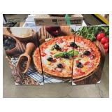 Pizza Wall Art - 32 x 16 in - 3 Panels