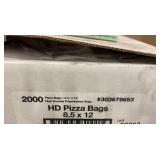 HD Pizza Bags 8.5 x 12 in - 2000 Count High Density Poly Bags