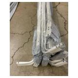 Closet Door Track Rails and Curtain rail bundle - Gray Aluminum