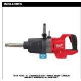 Milwaukee M18 FUEL 1in. D-Handle Extended Anvil High Torque Impact Wrench with ONE-KEY, Tool Only, Model# 2869-20 $999 Retail