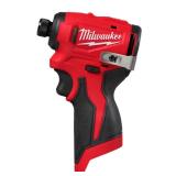 Milwaukee M12™ Subcompact Brushless 1/4" Hex Impact Driver, Model# 3450-20 Brand New