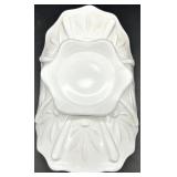 Vintage Fenton Cactus Pattern Milk Glass (Lot of 3)