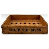 Pepsi-Cola Vintage Wood Crate Pair - Outer Pepsi Crate & RET. TO MFG.