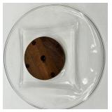 Vintage Cambridge Clear Glass Bowls, Lazy Susan and Footed Dish