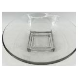 Vintage Cambridge Clear Glass Bowls, Lazy Susan and Footed Dish