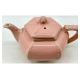 Vintage Hall Pink Teapots - Hexagonal Lidded Teapots