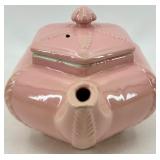 Vintage Hall Pink Teapots - Hexagonal Lidded Teapots