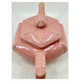 Vintage Hall Pink Teapots - Hexagonal Lidded Teapots