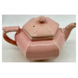 Vintage Hall Pink Teapots - Hexagonal Lidded Teapots
